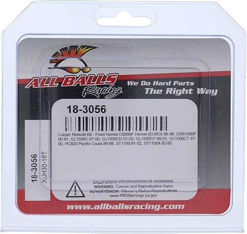 Miniatura 4 de All Balls Kit de reconstrucción de pinza delantera de carreras 18-3056 compatible conrepuesto para Honda CBR1000F 1990-1991, GL1500C 1997-2000,