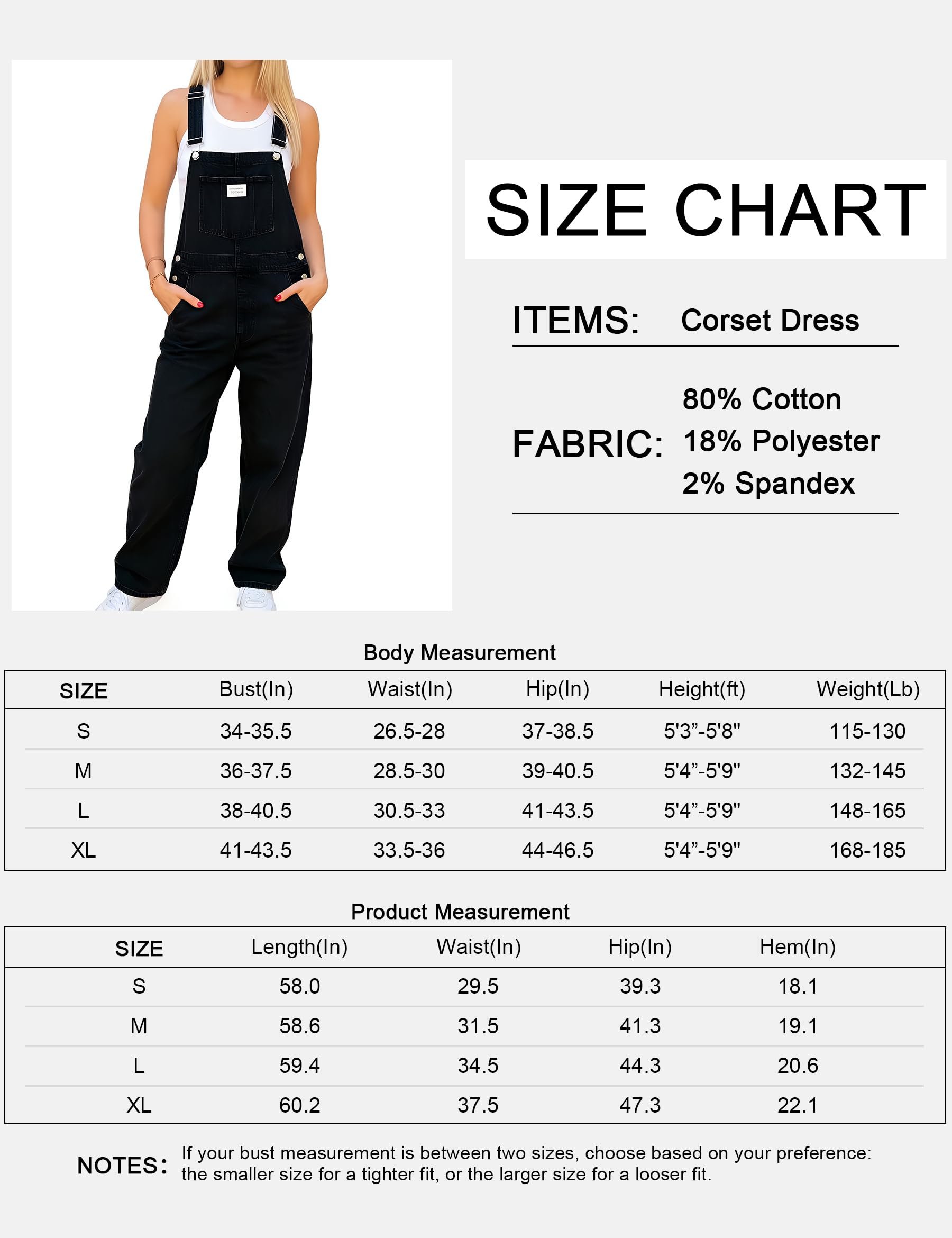 Fengbay Mono vaquero para mujer, informal, holgado, pierna recta, vaquero, con tirantes ajustables, con bolsillos