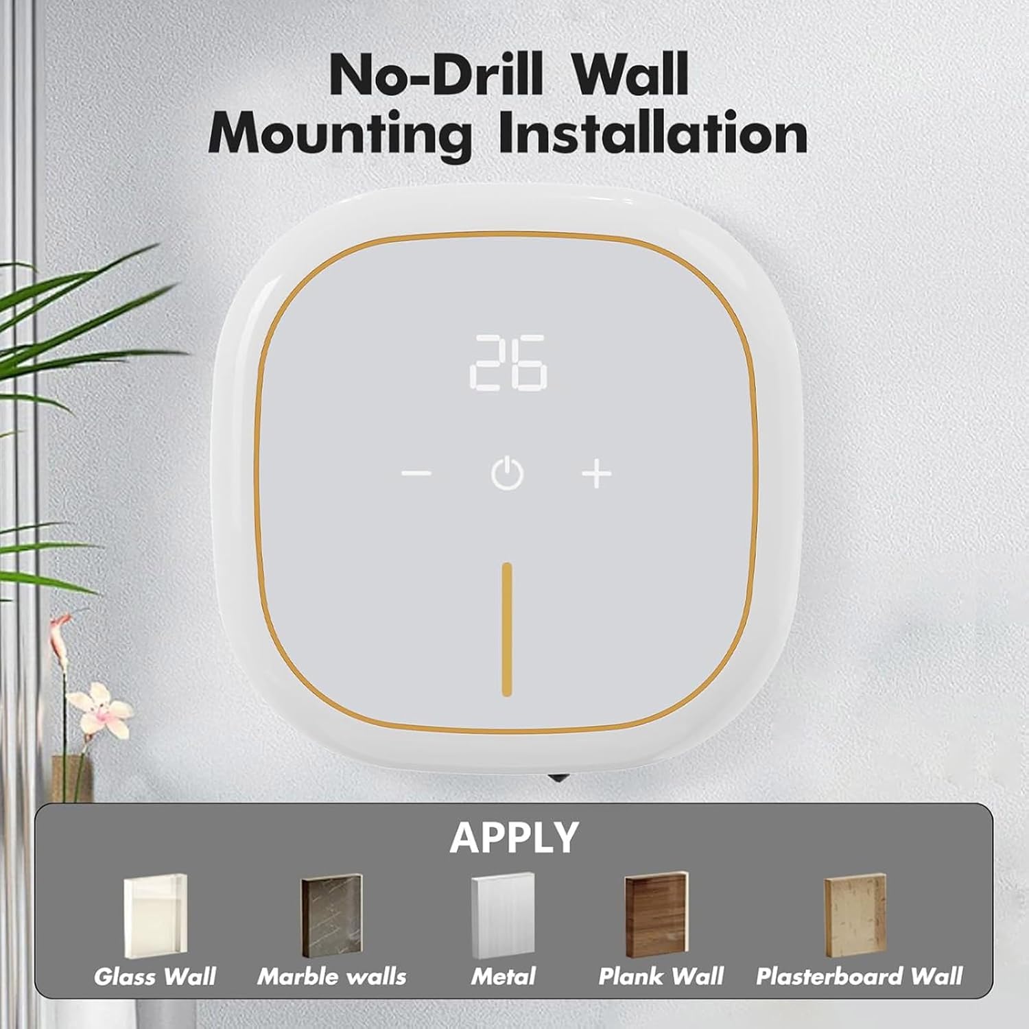 Intelligent Sensors Soap Dispenser USB Rechargeable Wall Mounted Foaming Hand Washer Suitable for Kitchen and Bathroom