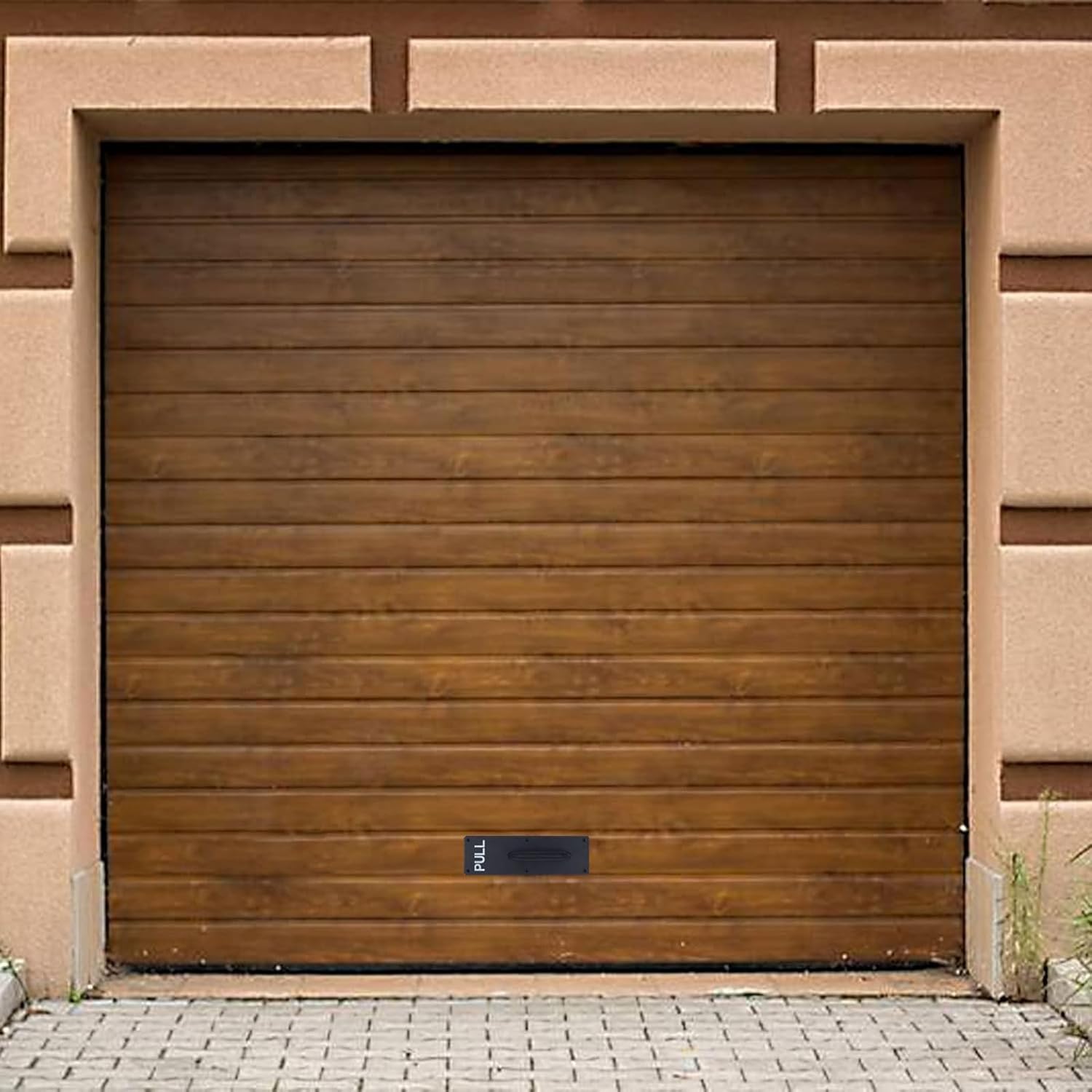 Push Pull Door Handle Set, Aluminum Alloy Push Pull Plates, Commercial Black Heavy Duty Sliding Door Handles 300 X 100 mm, Perfect for Garage Restaurant & Business Place