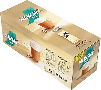 NESCAFÉ Latte Dark Roast Instant Coffee Sachets - 72 x 18g