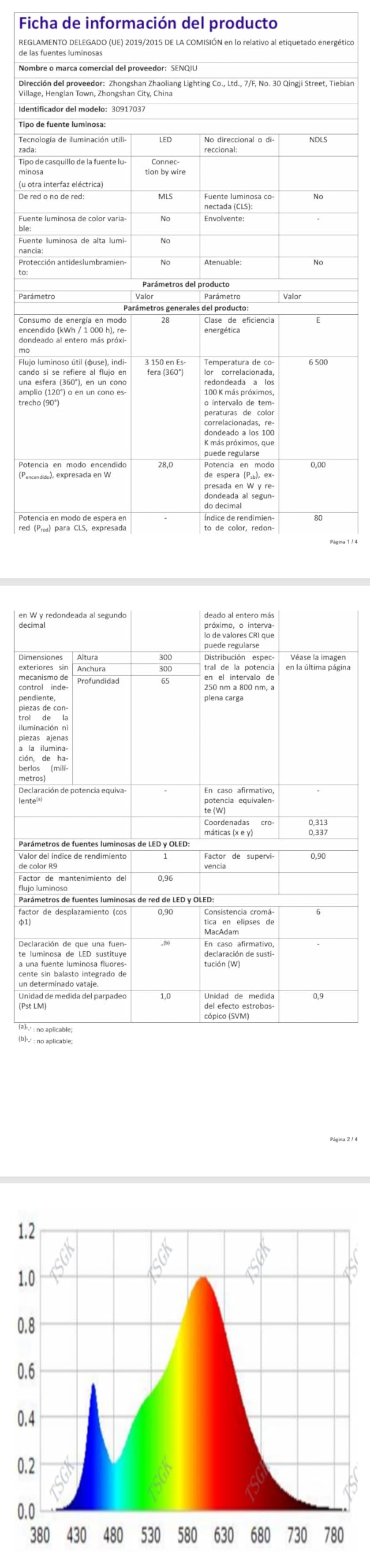 Lámpara de Techo Moderna, 28W Plafón LED Techo Luz Fria 6500K | Redondo Luz LED techo de Acrílico Blanco para Corredor Cocina Dormitorio Sala de Estar Pasillo, Ø30CM