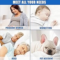 Vista 6 de Protector de colchón acolchado, 100 % impermeable y transpirable con elástico para colchones de 6 a 21 pulgadas de profundidad; protector relleno