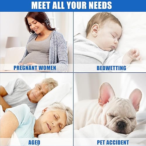 Miniatura 6 de Protector de colchón acolchado, 100 % impermeable y transpirable con elástico para colchones de 6 a 21 pulgadas de profundidad protector relleno de