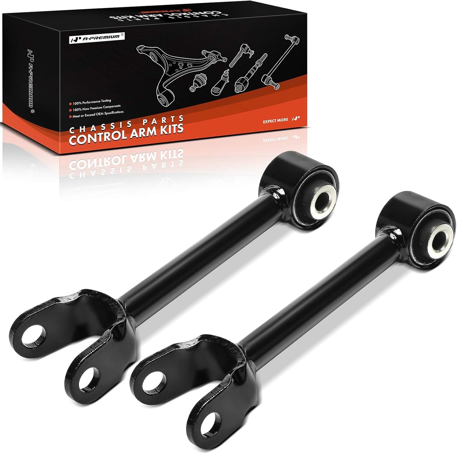 A-Premium 2 x Rear Forward Lower Control Arm, with Bushing, Compatible with Ford Edge 2011-2014 & Lincoln MKX 2012-2015