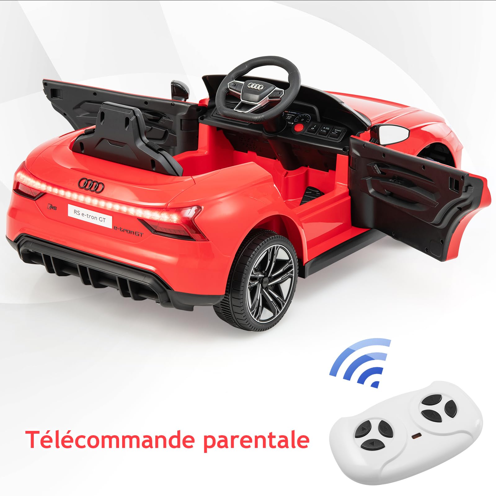DREAMADE Voiture électrique pour enfants à partir de 3 ans, 12 V, avec télécommande 2,4 DREAMADE Voiture électrique pour enfants à partir de 3 ans, 12 V, avec télécommande 2,4