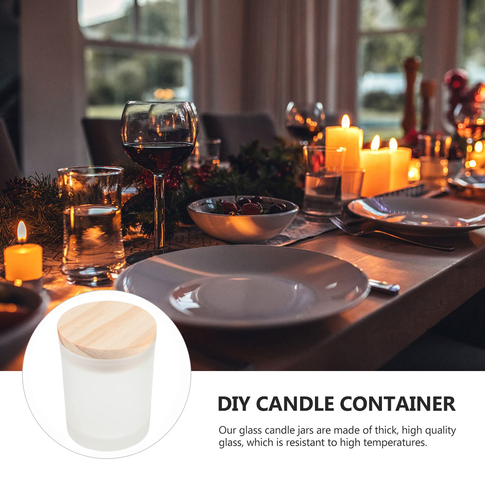 Abaodam 22pezzi Barattoli Per Candela Fai Da Te Con Coperchio Eleganti Contenitori Per Candele Aromatiche Perfetti Per e Decorazione Domestica
