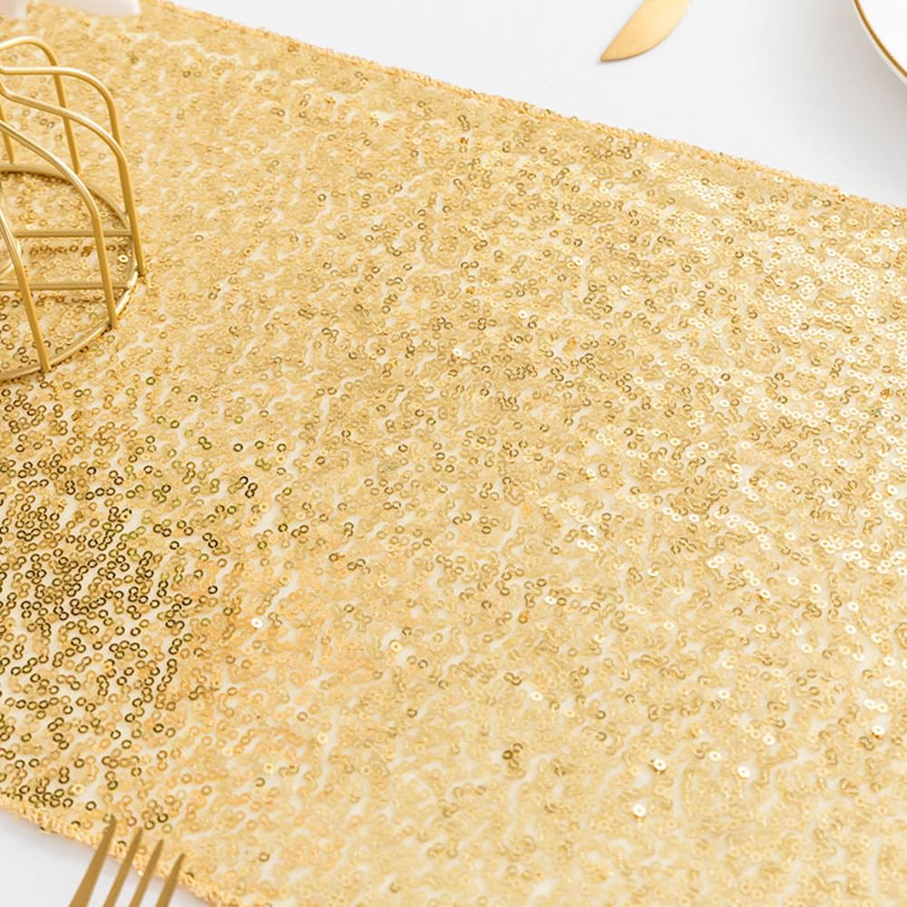 Chemin De Table En Or, 300 70 Cm Chemin De Table Dor Tulle