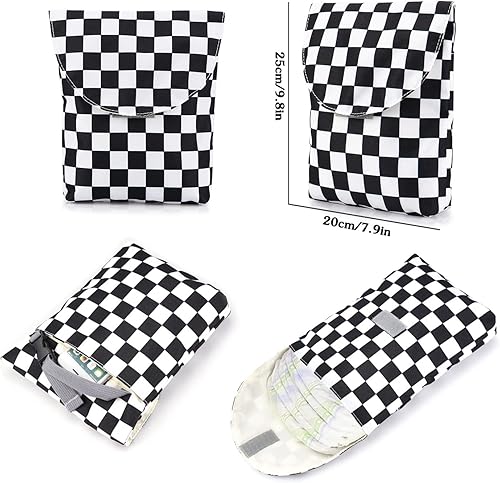 Miniatura 6 de MCWTH Mochila de pañales para mamá, organizador multifunción de gran capacidad, Girasol a cuadros