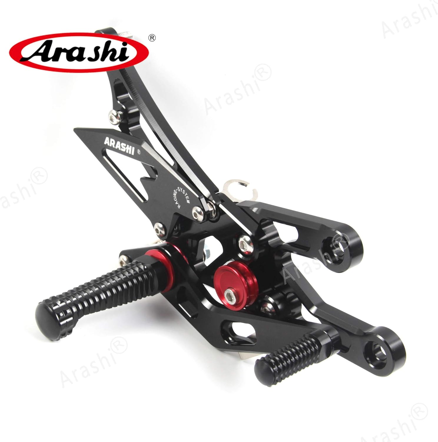 Arashi(Version 2.0) Adjustable Rearsets for HONDA CBR1000RR 2004-2007 / CBR600RR 2003-2005 2006 Motorcycle Accessories Footrests Foot Pegs Rear Set Black CBR 600 1000 CBR600 CBR1000 RR 600RR