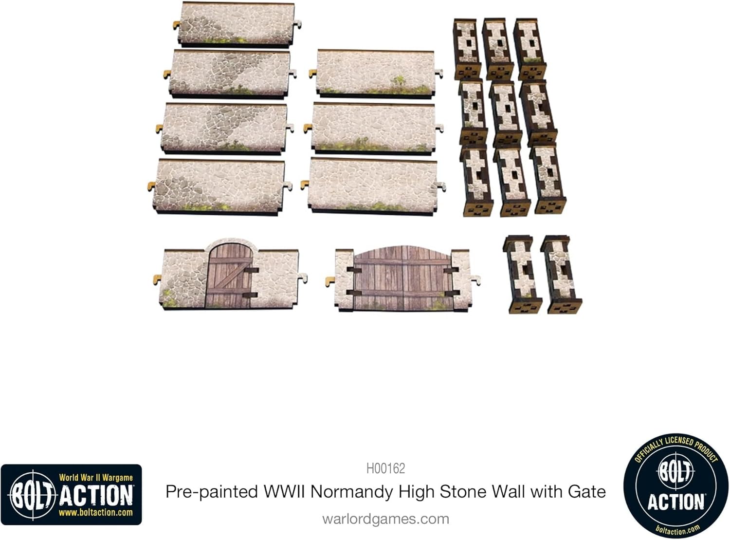Micro Art Studio Normandy Stone Wall w/Gate (High)