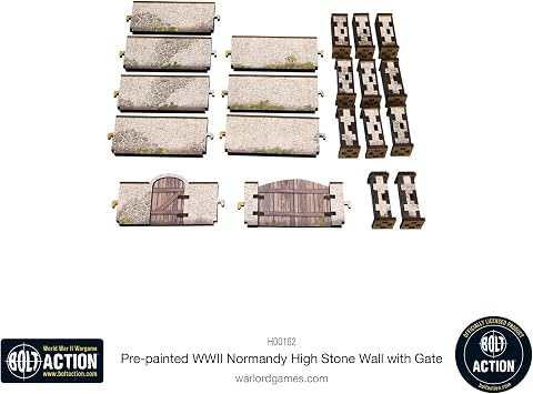Micro Art Studio Normandy Stone Wall w/Gate (High)