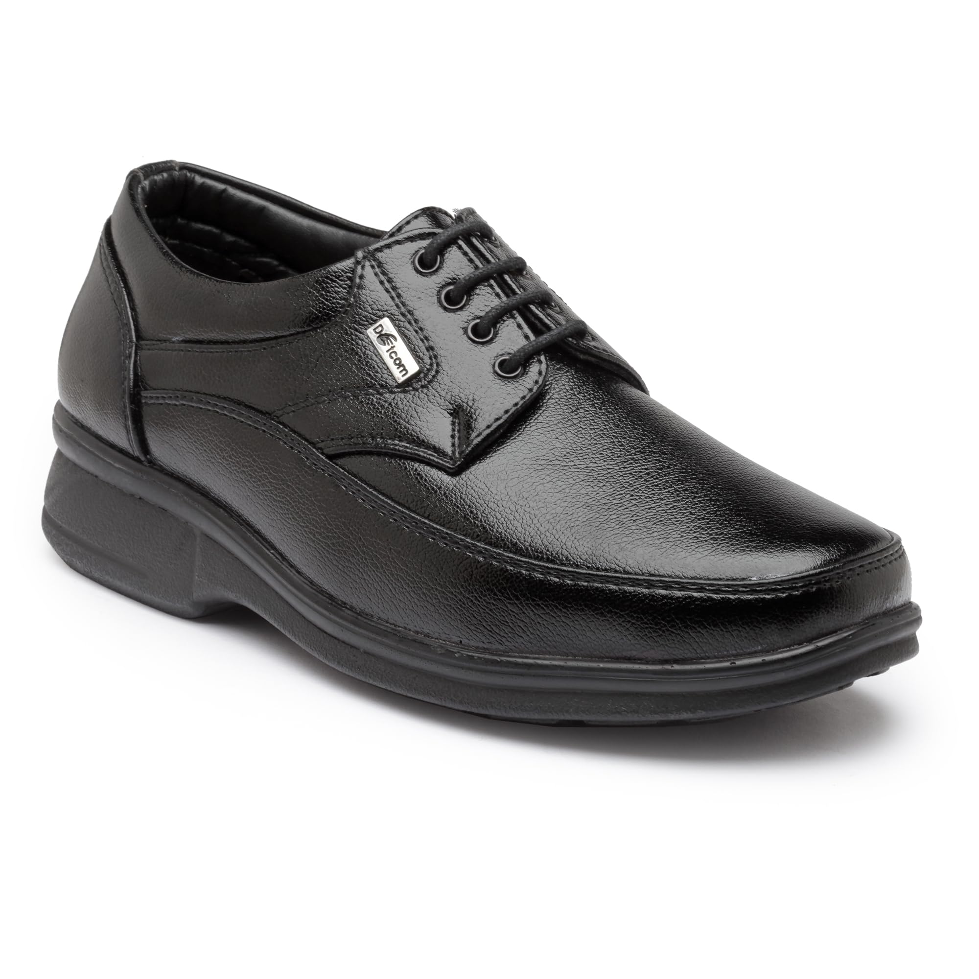 Action Dotcom DC-14645 Mens Black Synthetic Leather Stylish & Comfortable Office Derby Formal Shoes (B09BMZZB3V) Amazon Price History, Amazon Price Tracker