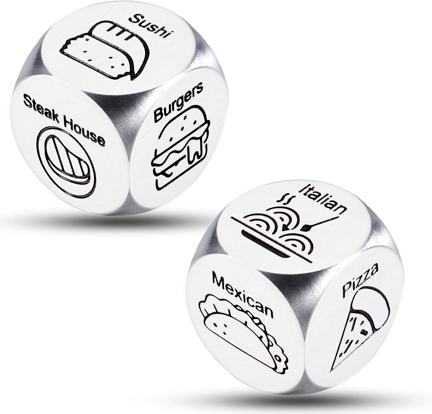 Valentines Day Gifts for Young Couples - to My Man Gifts 2PCS Date Night Food Decision Dice, Anniversary Wedding Gifts for Him Her, Valentine Dinner Food Dice for Husband Wife Boyfriend Girlfriend