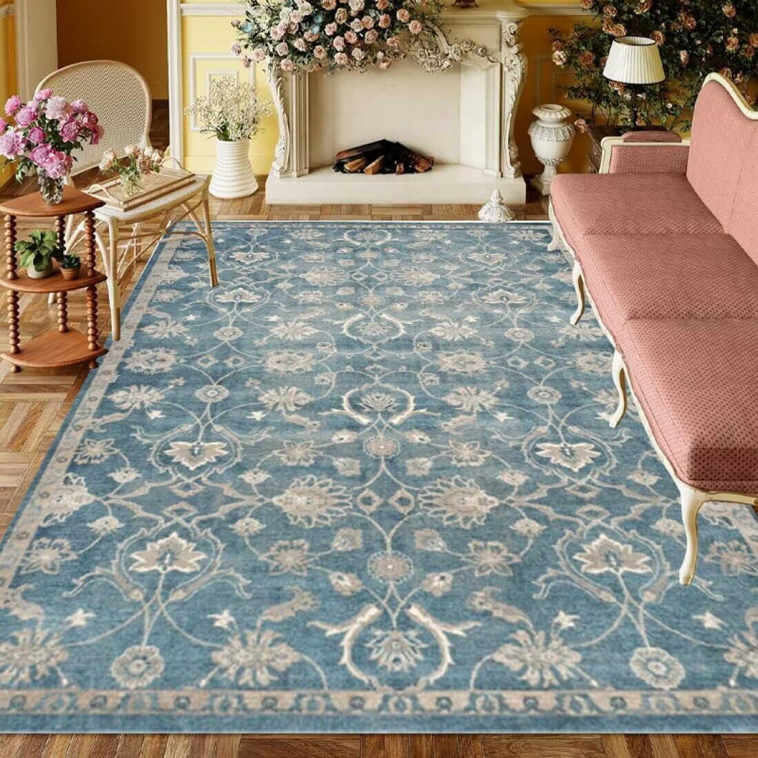 Moquette bleu antidérapante et lavable pour sécuriser et décorer le sol