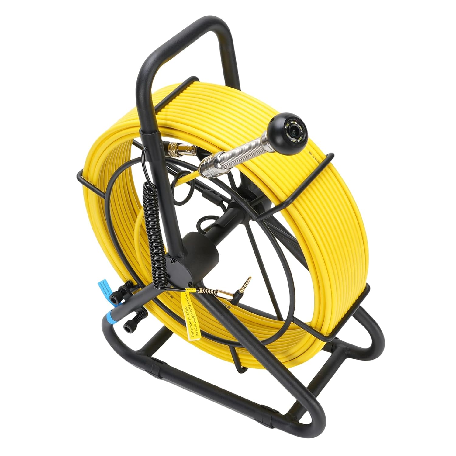 SewerCamera8mm1080PInspectionCamerawith5InchDVRScreen, IP68WaterProof04StainlessSteelAdjustableLEDLights, forPipeSewerAirDuctTankUnderwaterInspection