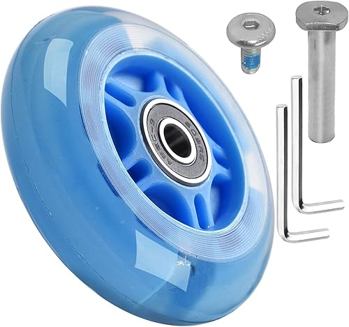 Rueda trasera flash de 3.150 in x 0.945 in M8x43 44 45 46 1.850 in Juego de ejes para micro mini plegable 2 3 4 ruedas niños scooter herramienta de