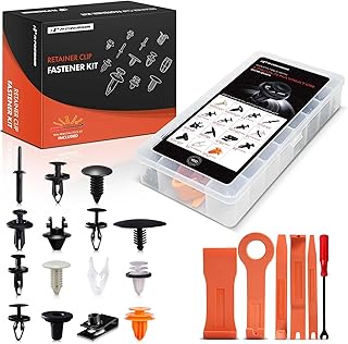 A-Premium 150PCS (14-Type) Car Retainer Clip Kit Compatible with Lincoln Navigator 2018-2024, Bumper Fender Door Liftgate Hood Auto Push Pin Plastic Rivet Fastener Replacement Set, w/Removal Tool