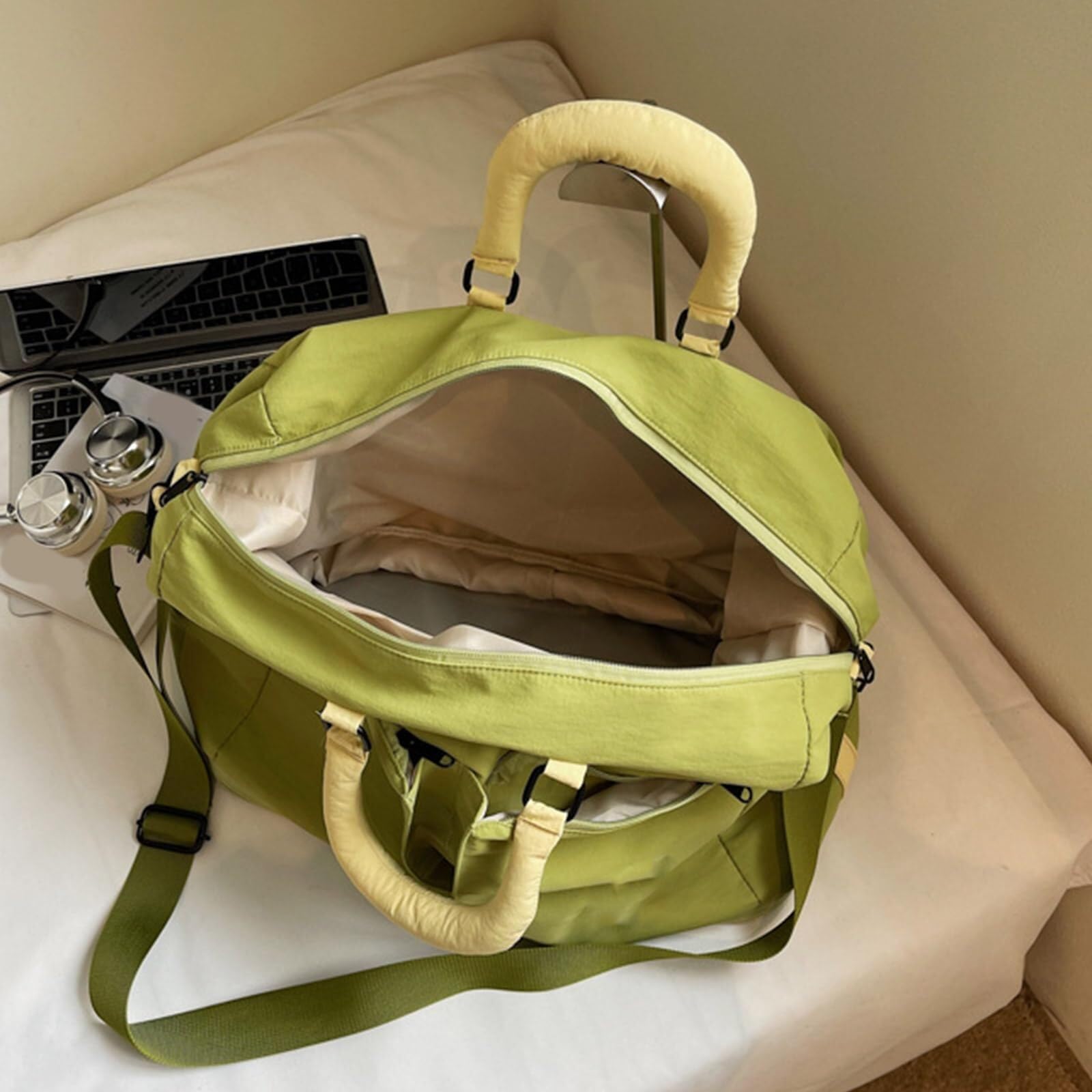 borsone palestra Borsa da palestra pieghevole Borsa da viaggio sportiva di grande capacità Tracolla regolabile