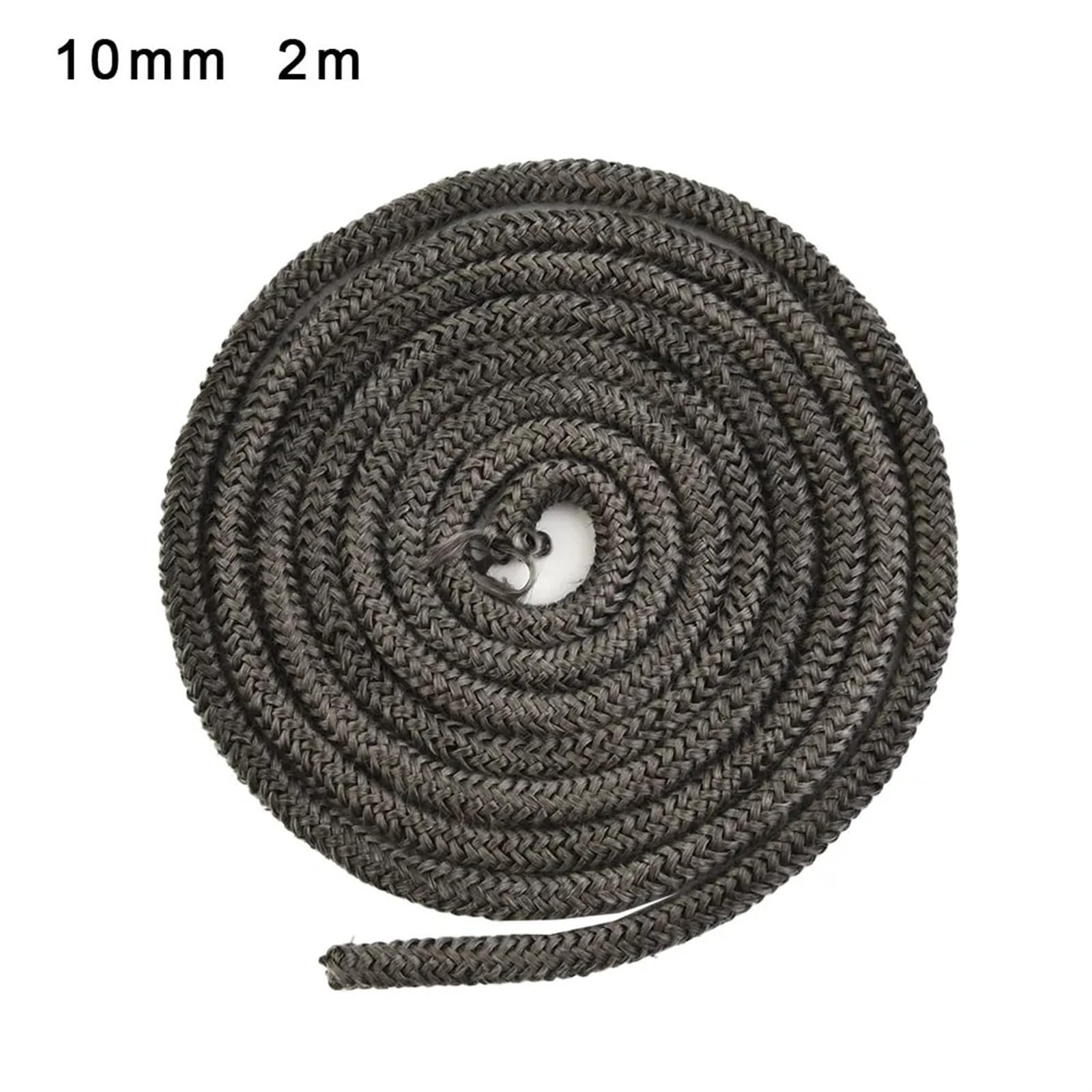 Corda per stufe/Wizard, Cavo sigillante for corda for stufa in fibra di vetro nero 10 mm/12 mm x 2 m for la sostituzione della porta del camino(10mm)