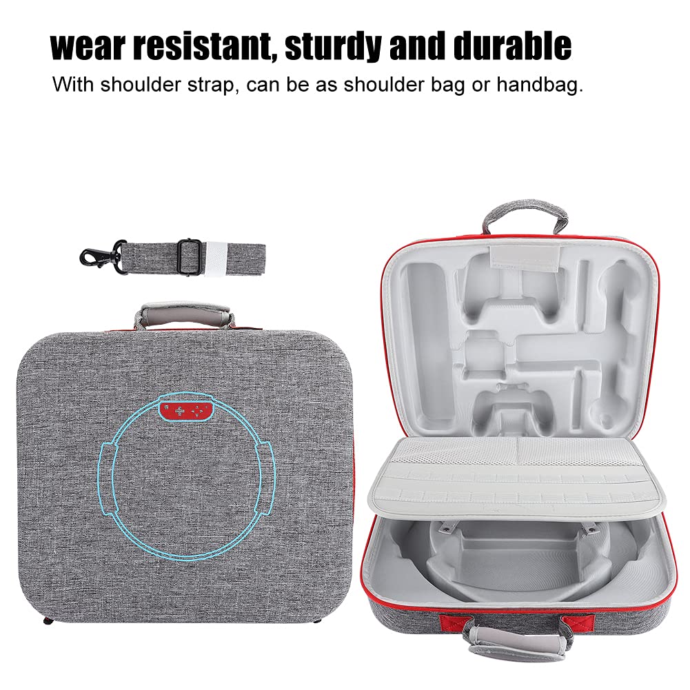 Ejoyous Borsa a Tracolla Portatile per Macchina da Gioco EVA, Borsa Multifunzione per Macchina da Gioco per Host e Base per Anello Fitness, Tracolla, Protezione Antigraffio per i Viaggi