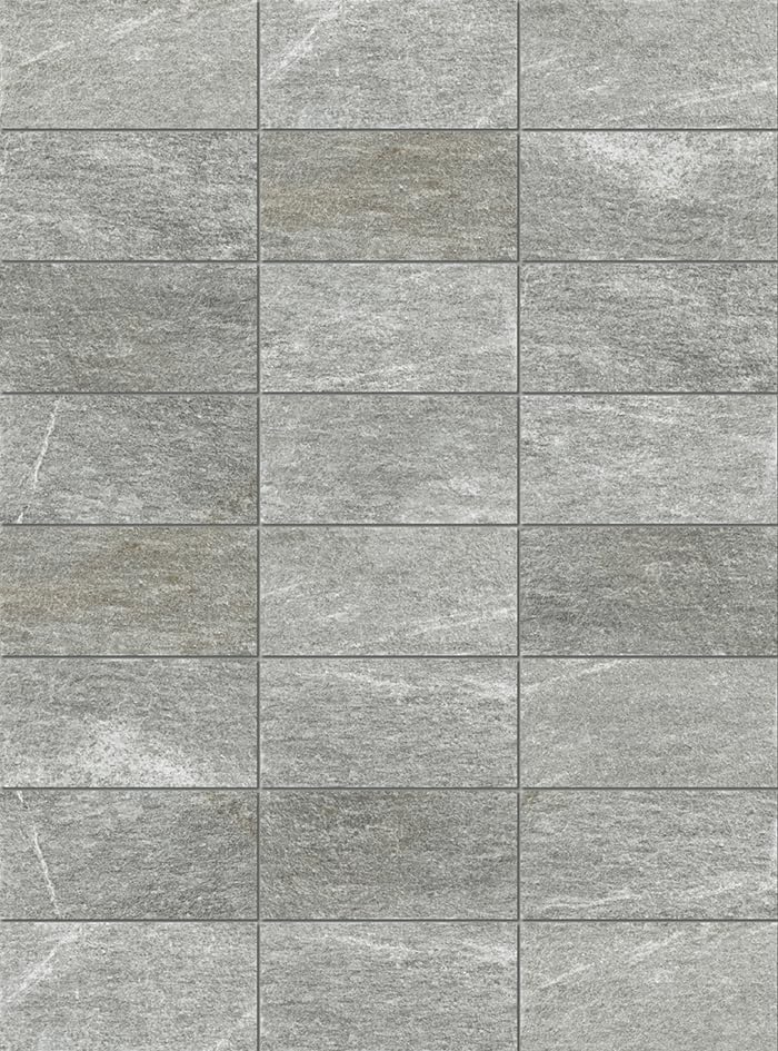Piastrella Effetto Pietra Luserna Grey, 20x40 cm, Grigio, Antiscivolo R11, Antigeliva, Spessore 8,5 mm CF 1,12 MQ CF 14 PZ, Made in Italy