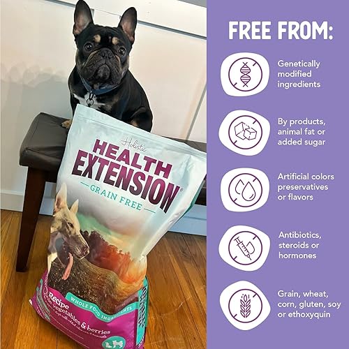 Miniatura 6 de Health Extension Alimento seco para perros, alimento natural con vitaminas y minerales añadidos, apto para todos los cachorros, sin granos, receta