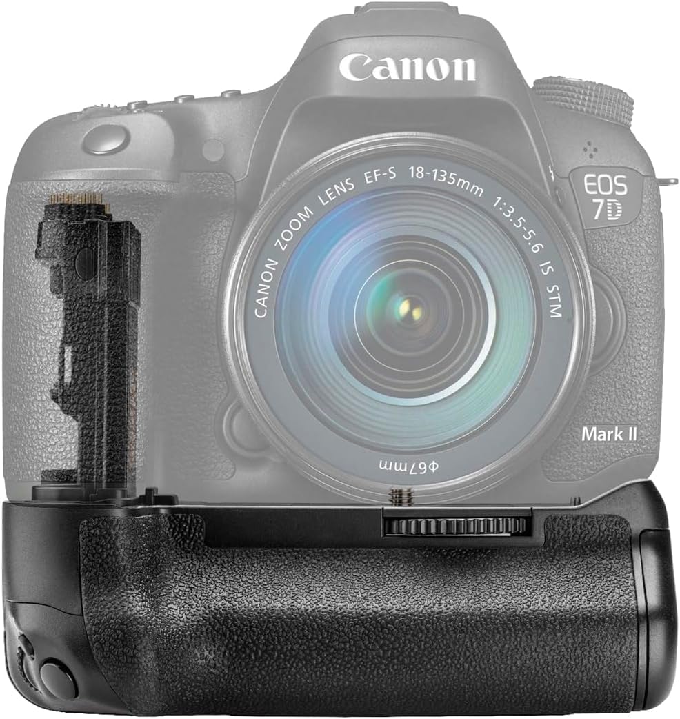 Green Extreme BG-E16 Battery Grip for Canon EOS 7D Mark II – Extended Battery Life, Vertical Shutter Control, Dual LP-E6 Support & Ergonomic Grip
