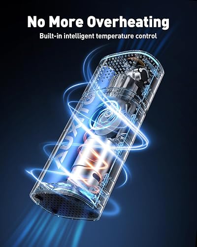 Miniatura 7 de AUXITO Compresor de aire portátil para inflador de neumáticos, bomba de aire para neumáticos de automóvil con medidor de presión digital, batería