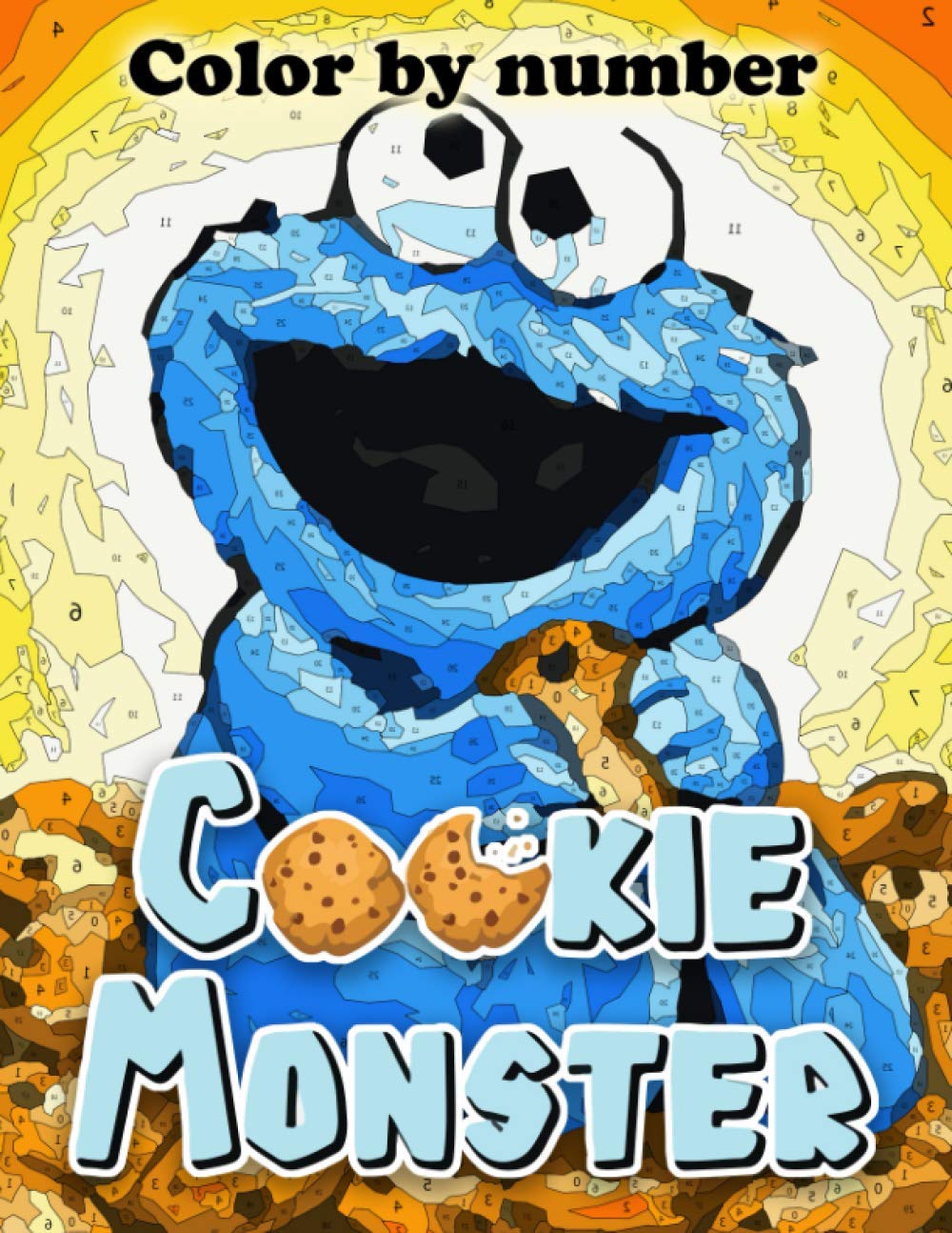 Buy Cookie monster Color by Number Cookie monster Coloring Book An