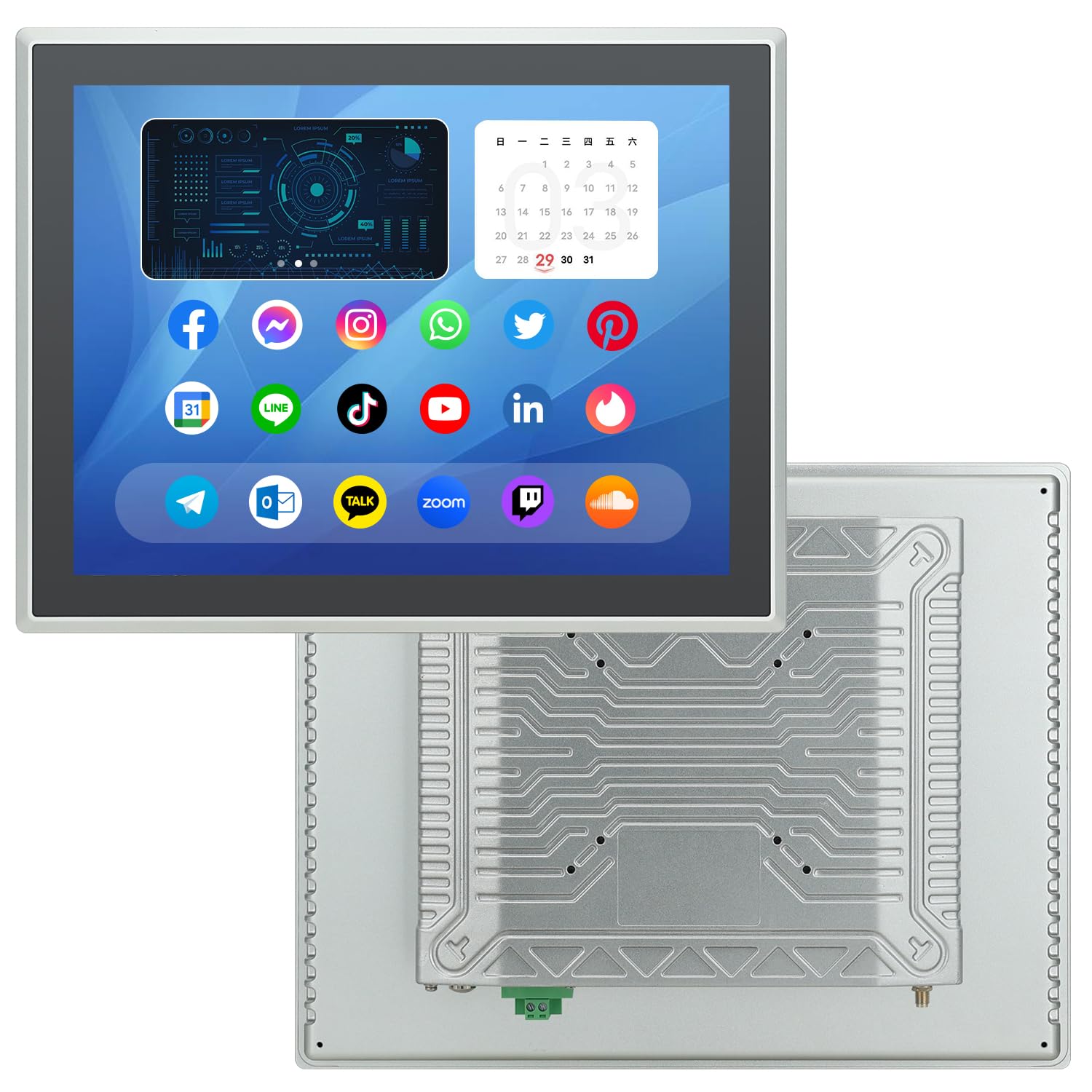 Amazon.com: TouchWo 15 inch Android 12 Industrial Embedded