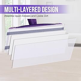 Mopping Pad Refill Compatible with Wet Jet Mop, Disposable Multi Surface Wetjet Hardwood Floor Cleaner Spray Mop Pads Refills, Thickness & Absorbent (60)