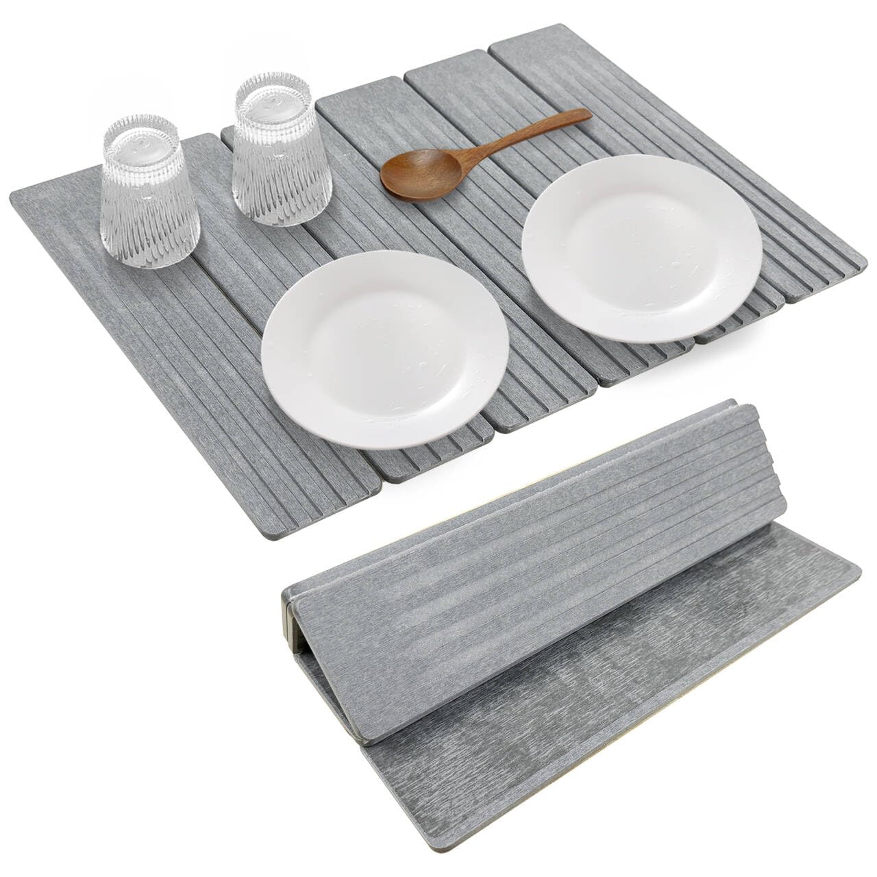 Tapis de séchage en pierre pour comptoir de cuisine et tasses au quotidien