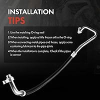 Vista 5 de A-Premium Conjunto de manguera de línea de succión A/C compatible con modelos Chevrolet y GMC, Silverado 2500 HD 3500 Classic, 6.6L, compresor a Evap