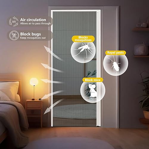 Miniatura 2 de Puertas de pantalla retráctiles Marco de aluminio Puerta de pantalla deslizante de pista baja para puerta frontal gris francés interior puerta de