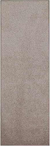 Miniatura 1 de Bright House Alfombra de área de color liso beige - 2 x 8 pies A-DC4