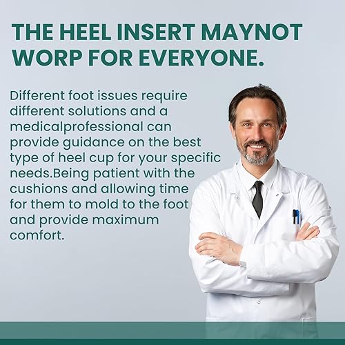 Miniatura 5 de Insertos de talón para fascitis plantar para dolor de talón, soporte de arco Welnove antideslizante, copas de talón de gel para espolones de talón,