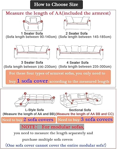 Miniatura 3 de Funda de sofá de alta elasticidad en forma de L para sala de estar, juego de fundas de sofá modular para 1, 2, 3 y 4 plazas, fundas de sofá para
