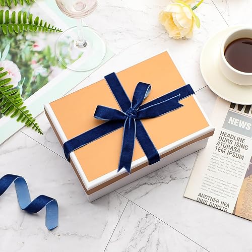 Miniatura 127 de Chuangdi 3/8 pulgadas, 60 yardas, cinta de terciopelo azul verde azulado de Navidad, cintas anchas de terciopelo vintage para adornos de árbol