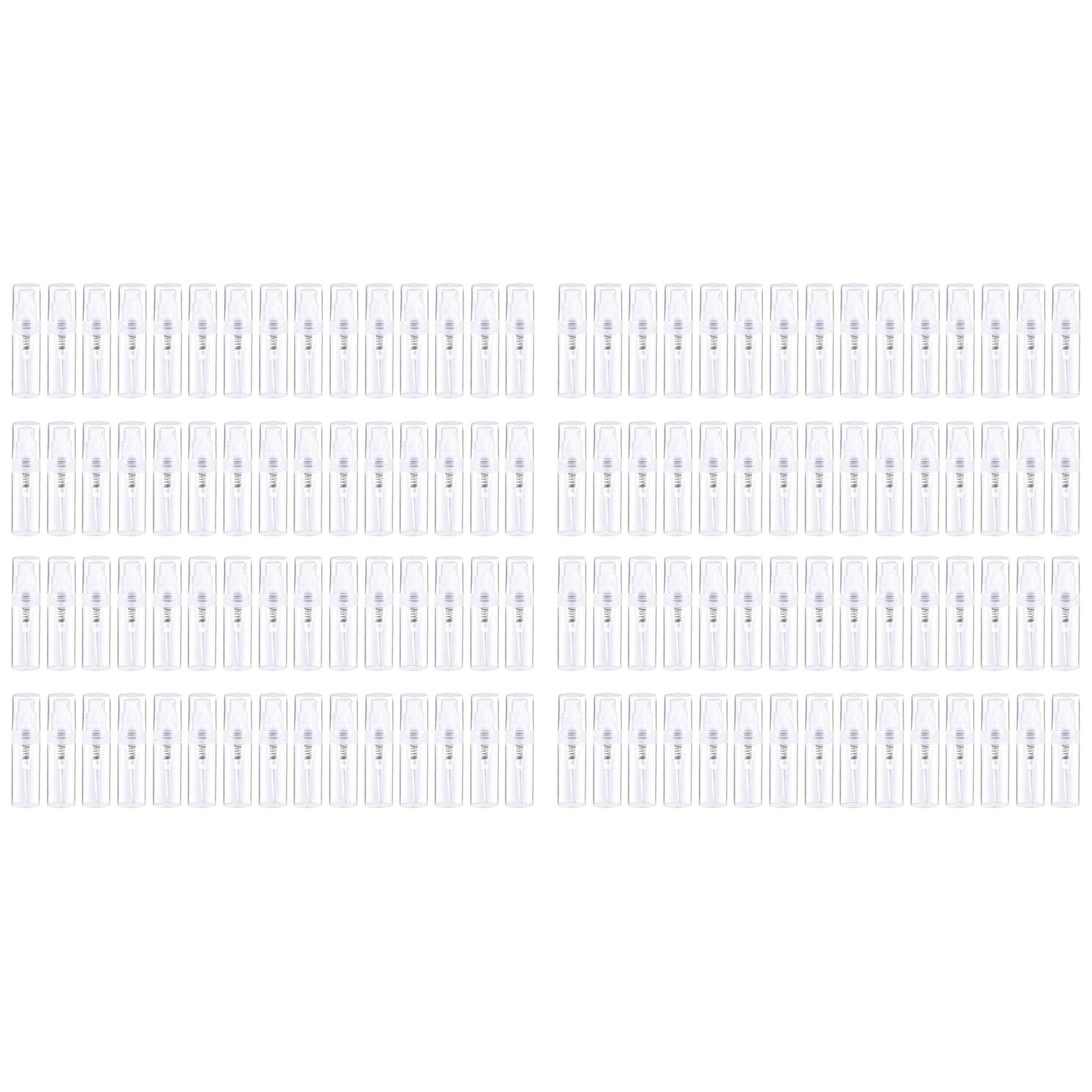 Jnchdghwa 120Pcs Mini Bottle 2Ml,Refillable Plactic Bottle,Perfume Mouthwash Atomizer