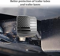 Vista 5 de Paquete de 1 cubierta cuadrada de protección bucal para tracción, tapón antipolvo con gancho de remolque, tapón de goma para enganche de remolque