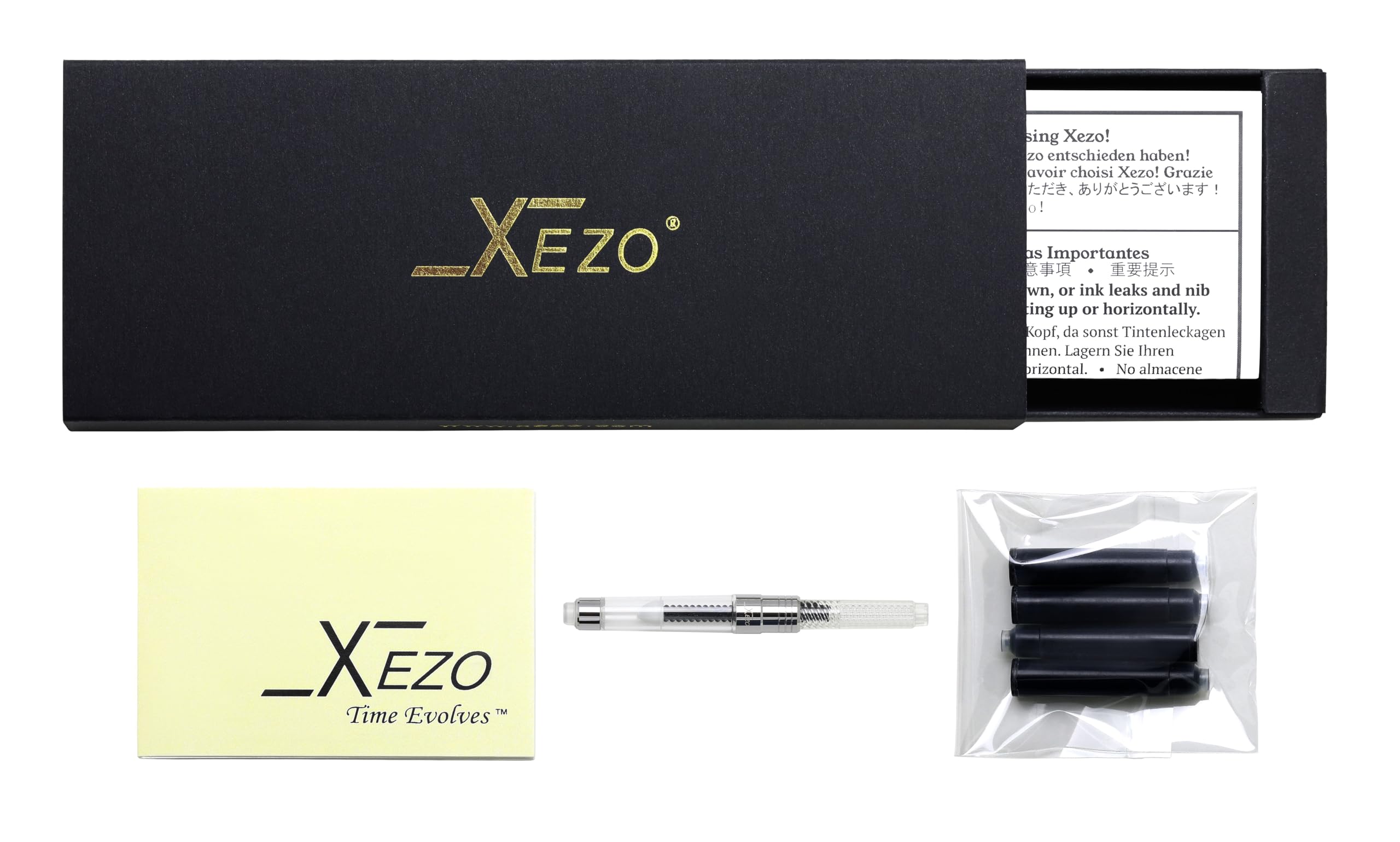 Amazon | Xezo Speed Master 万年筆 極細ペン先.マットホワイトと