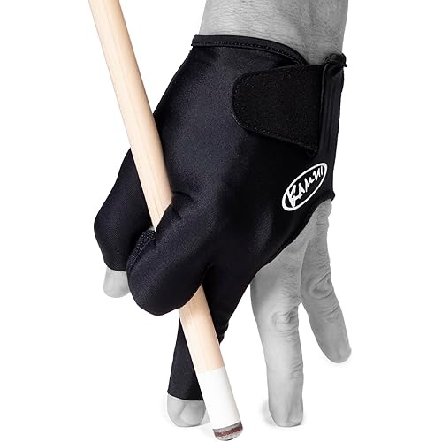 Kamui Billiard GLOVE QuickDry, for LEFT Hand, Black (L)