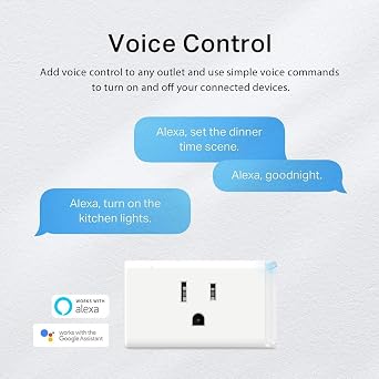 Kasa Smart Plug HS103P3, Wi-Fi Outlet Works with Alexa, 3-Pack