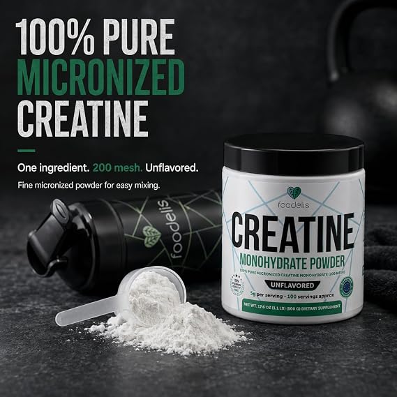 Creatine Monohydrate Powder 500g, Unflavored