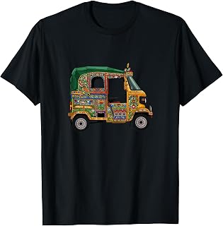 Funny Rickshaw Urdu Truck Art Lahore Karachi Pakistan Cute T-Shirt