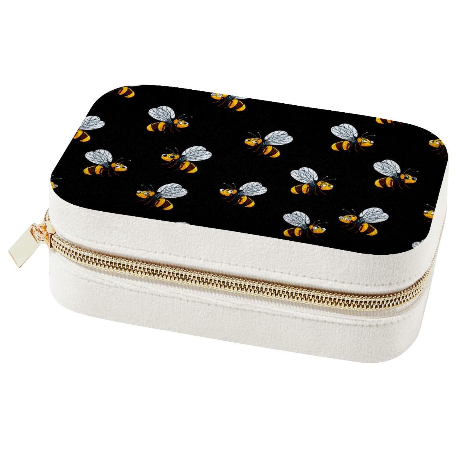 Boîte à bijoux portable abeille pour ne plus jamais emmêler vos bagues et colliers