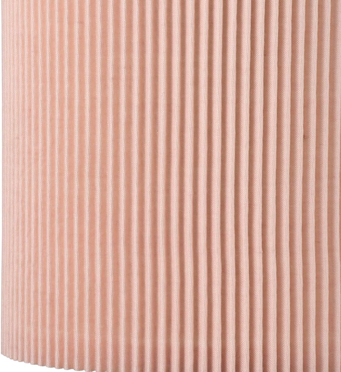 KETTE Clip-on Chandelier Fabric Lamp Shades,Set of 6,Small Drum,5.4"×5.4"×H5.2",TC fabric,Handmade,Modern Trendy Decorative,ONLY FOR CANDLE BULB,Pink