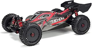 ARRMA 1/8 Painted Body with Decals, Black/Red: Typhon 6S, ARA406120