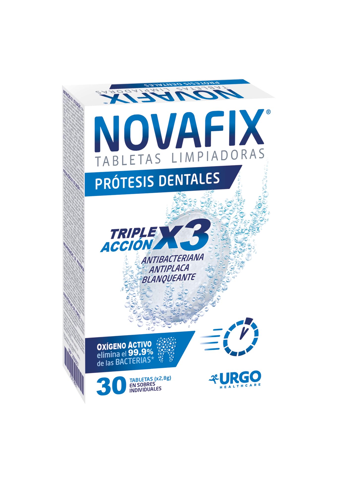 NOVAFIX Lot de 30 tablettes antibactériennes
